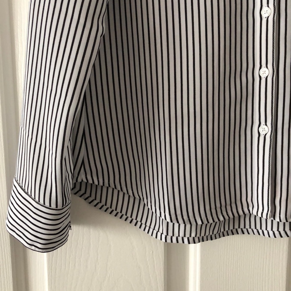 Express Stripe Button Down Top - image 3